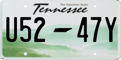 TN license plate U5247Y