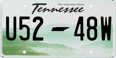 TN license plate U5248W