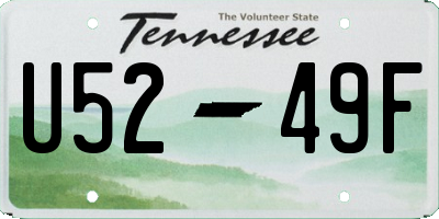 TN license plate U5249F