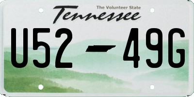 TN license plate U5249G