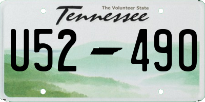 TN license plate U5249O