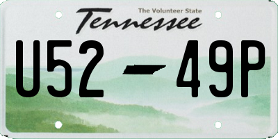 TN license plate U5249P
