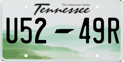 TN license plate U5249R