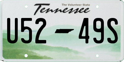TN license plate U5249S