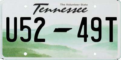 TN license plate U5249T
