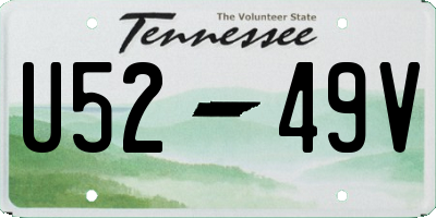 TN license plate U5249V