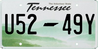TN license plate U5249Y
