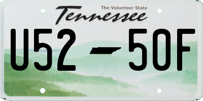 TN license plate U5250F