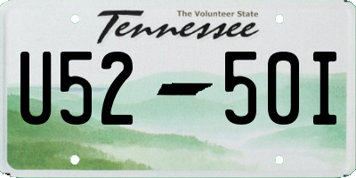 TN license plate U5250I
