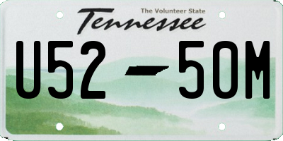 TN license plate U5250M