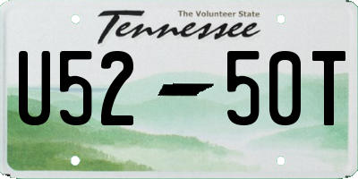 TN license plate U5250T
