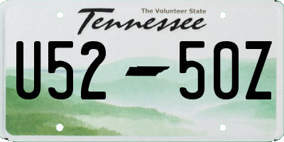 TN license plate U5250Z