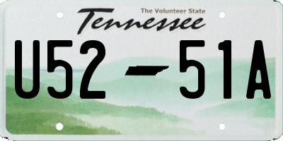 TN license plate U5251A