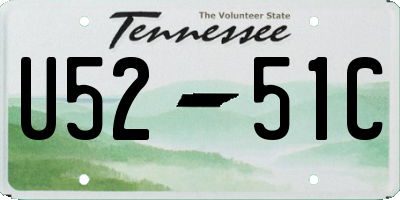 TN license plate U5251C