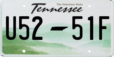 TN license plate U5251F