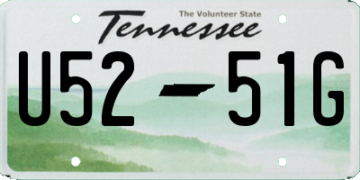 TN license plate U5251G