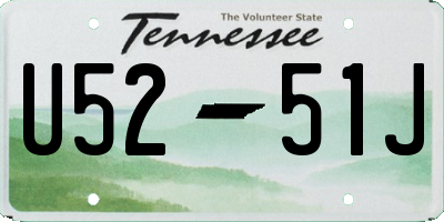 TN license plate U5251J