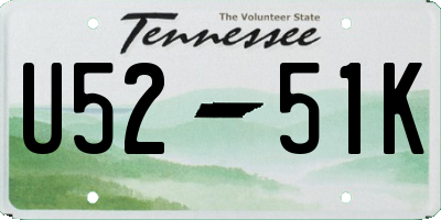 TN license plate U5251K