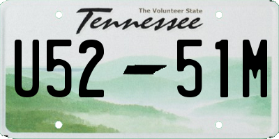 TN license plate U5251M