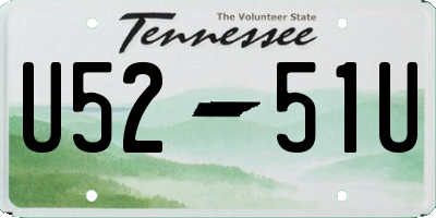 TN license plate U5251U