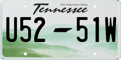 TN license plate U5251W