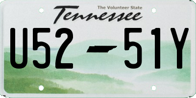 TN license plate U5251Y