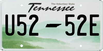 TN license plate U5252E