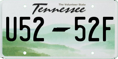 TN license plate U5252F