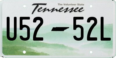 TN license plate U5252L