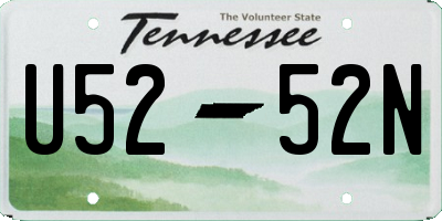 TN license plate U5252N
