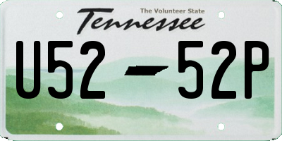 TN license plate U5252P