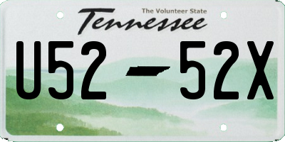 TN license plate U5252X