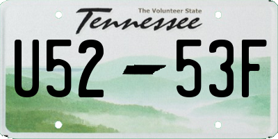 TN license plate U5253F