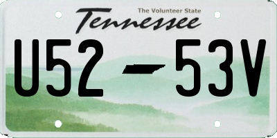 TN license plate U5253V
