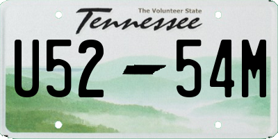 TN license plate U5254M