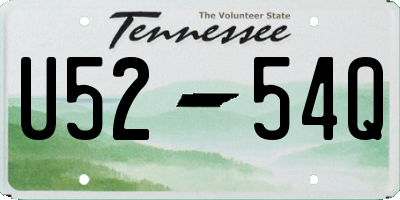 TN license plate U5254Q