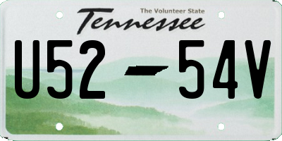 TN license plate U5254V