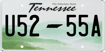 TN license plate U5255A