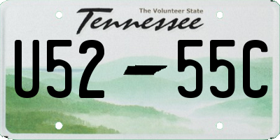 TN license plate U5255C