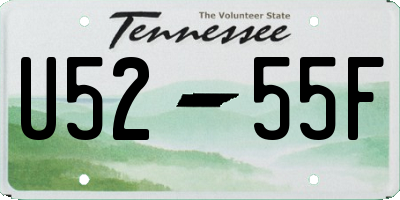 TN license plate U5255F