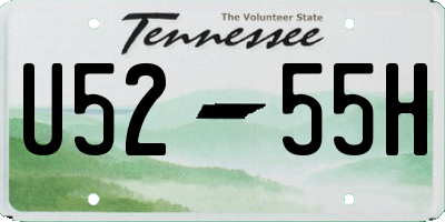TN license plate U5255H