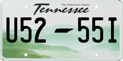 TN license plate U5255I