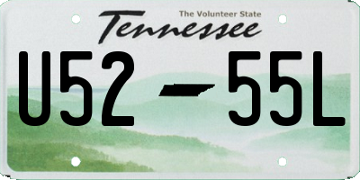 TN license plate U5255L