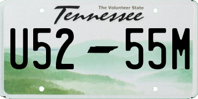 TN license plate U5255M