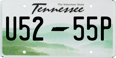 TN license plate U5255P