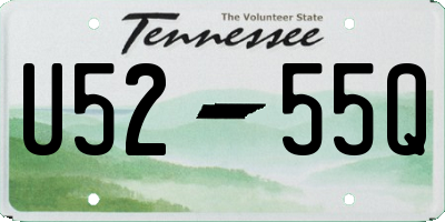 TN license plate U5255Q