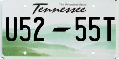 TN license plate U5255T