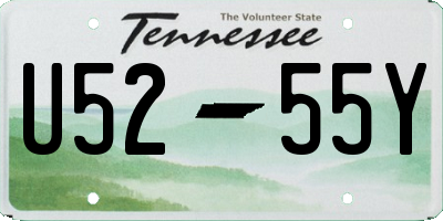 TN license plate U5255Y