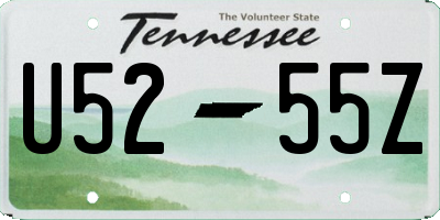 TN license plate U5255Z
