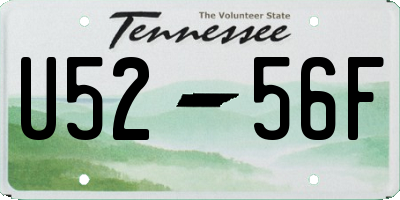 TN license plate U5256F